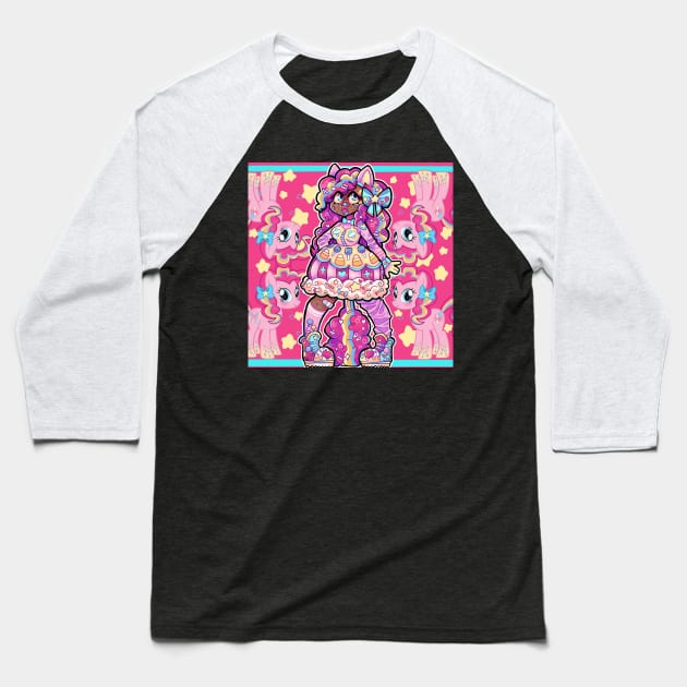 POG Pinkie Pie Baseball T-Shirt by The Dusty Shop